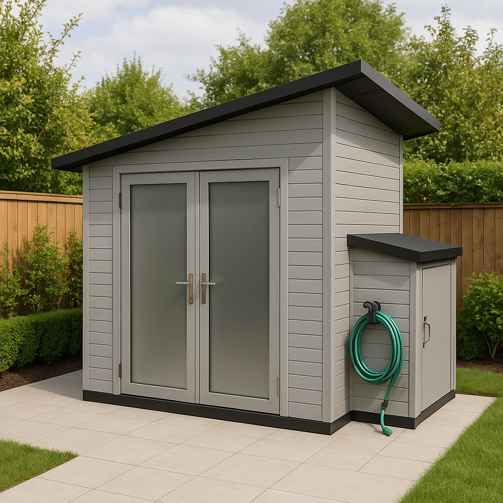 Caseta de jardin de resina-Meubizo