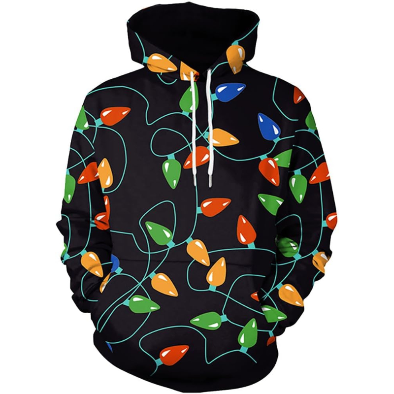 3D Printed Graphic Long Sleeve Ugly Christmas Hoodies