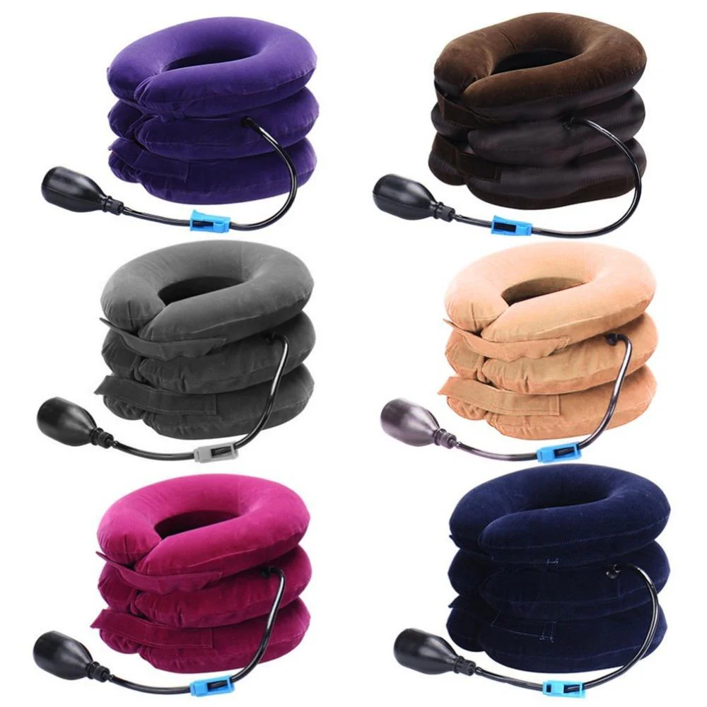 Three Layers Cervical Traction Inflatable Pillow