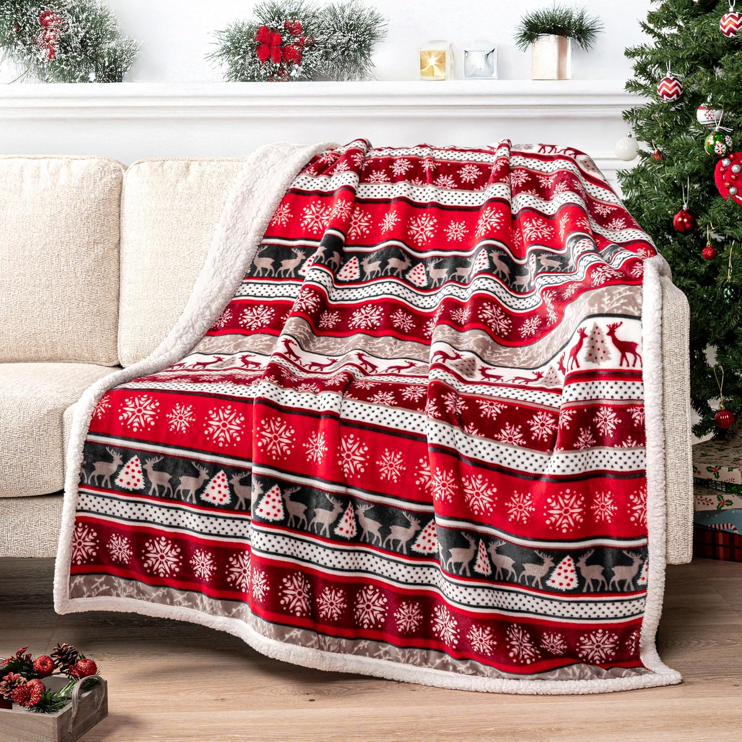 Christmas Themed Cozy Blanket For Men And Women