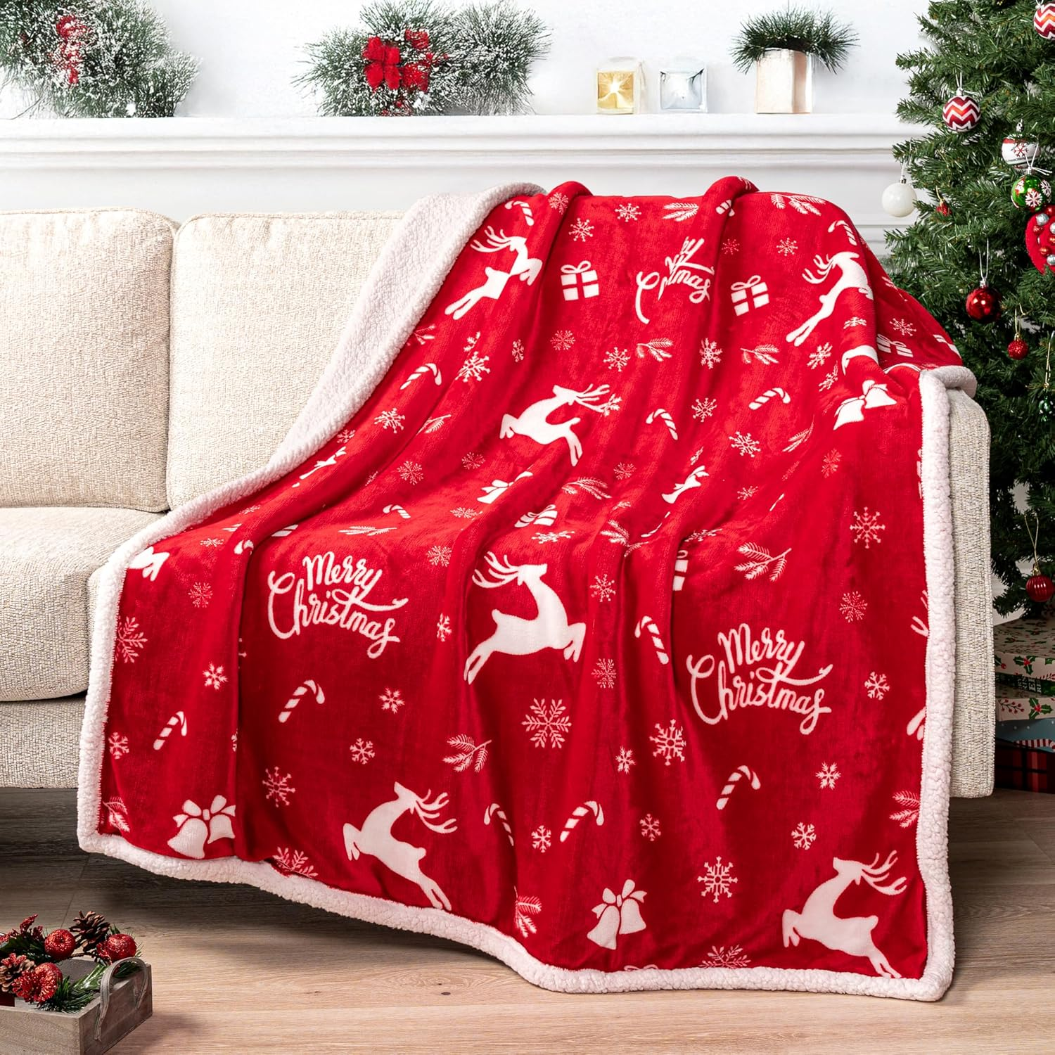 Christmas Themed Cozy Blanket For Men And Women