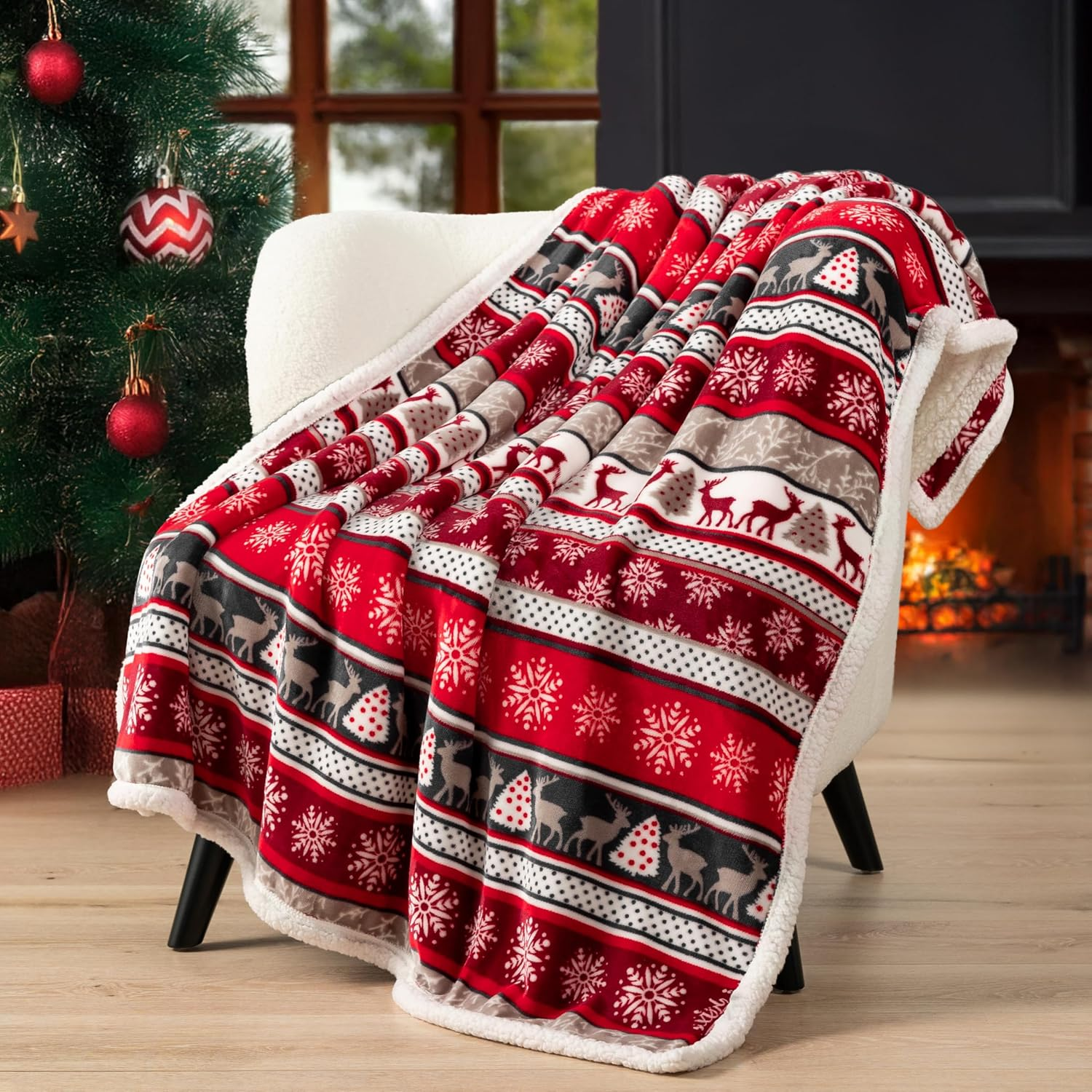 Christmas Themed Cozy Blanket For Men And Women