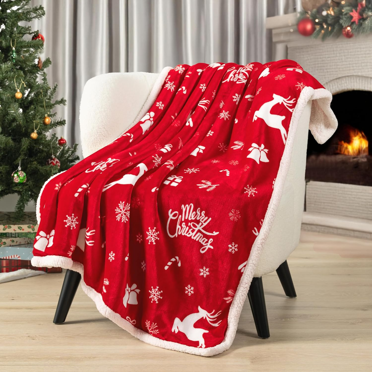Christmas Themed Cozy Blanket For Men And Women