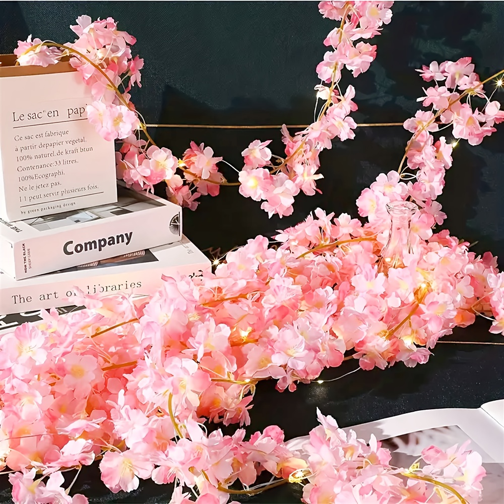 Battery Powered Cherry Blossom LED String Lights for Party and Holiday Decor