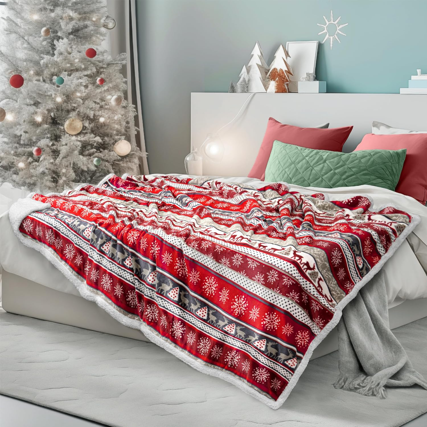 Christmas Themed Cozy Blanket For Men And Women