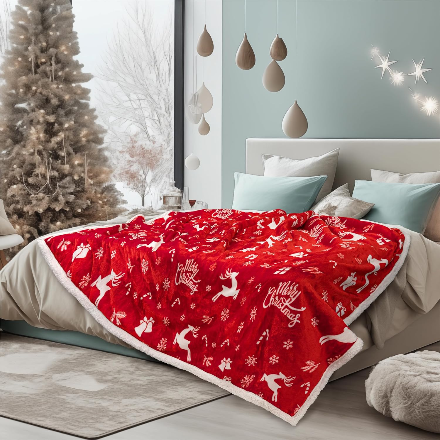 Christmas Themed Cozy Blanket For Men And Women