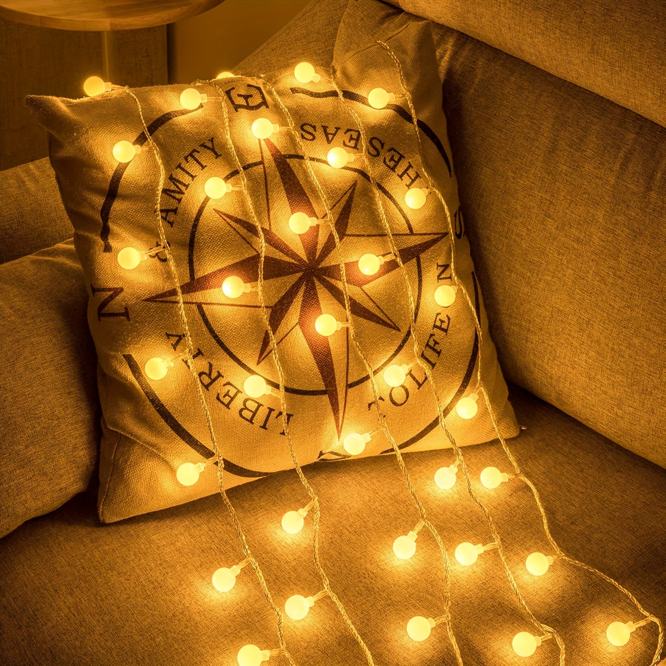 USB Powered Globe LED String Lights with Timer and Multiple Lighting Modes