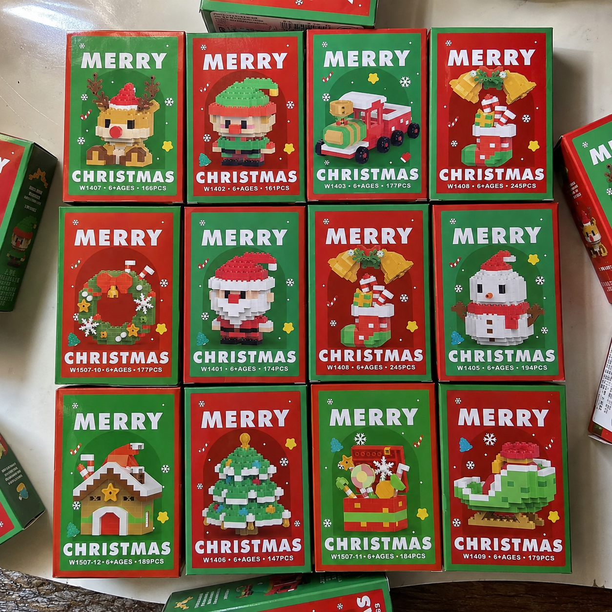 Christmas Mini Building Blocks Set For Kids