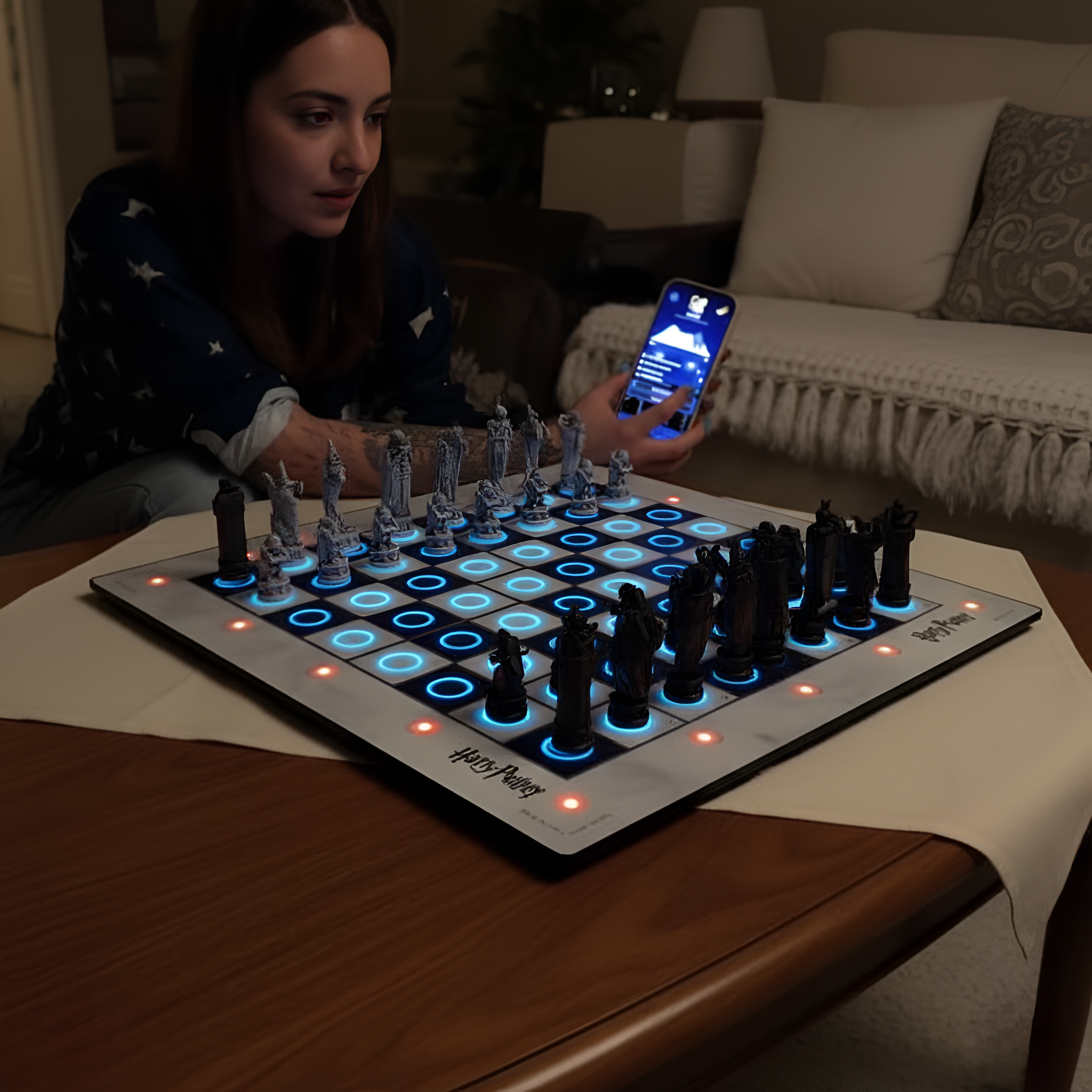 Harry Potter Themed Electronic Chess Board Game Set 