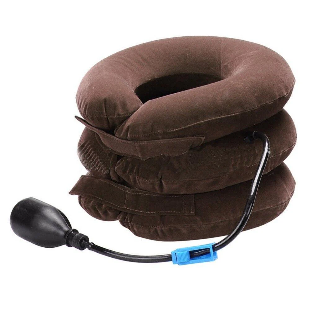 Three Layers Cervical Traction Inflatable Pillow