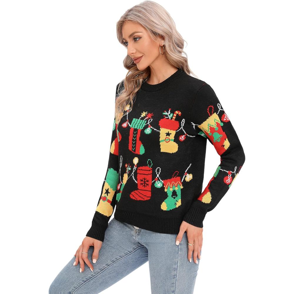 Joyful Knitted Sweater For Holiday Celebrations-Cozy Knit Sets
