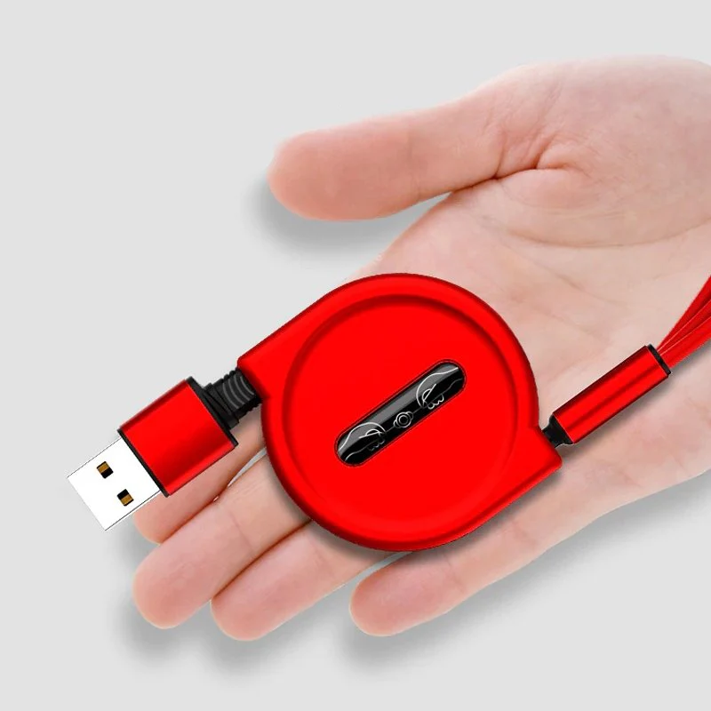 Three In One Retractable Multi Device Charging Cable