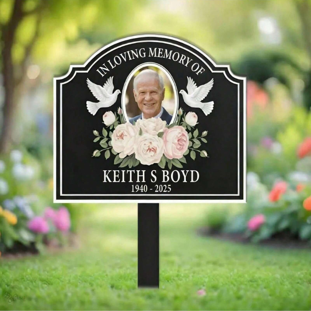 Personalized Metal Memorial Stake