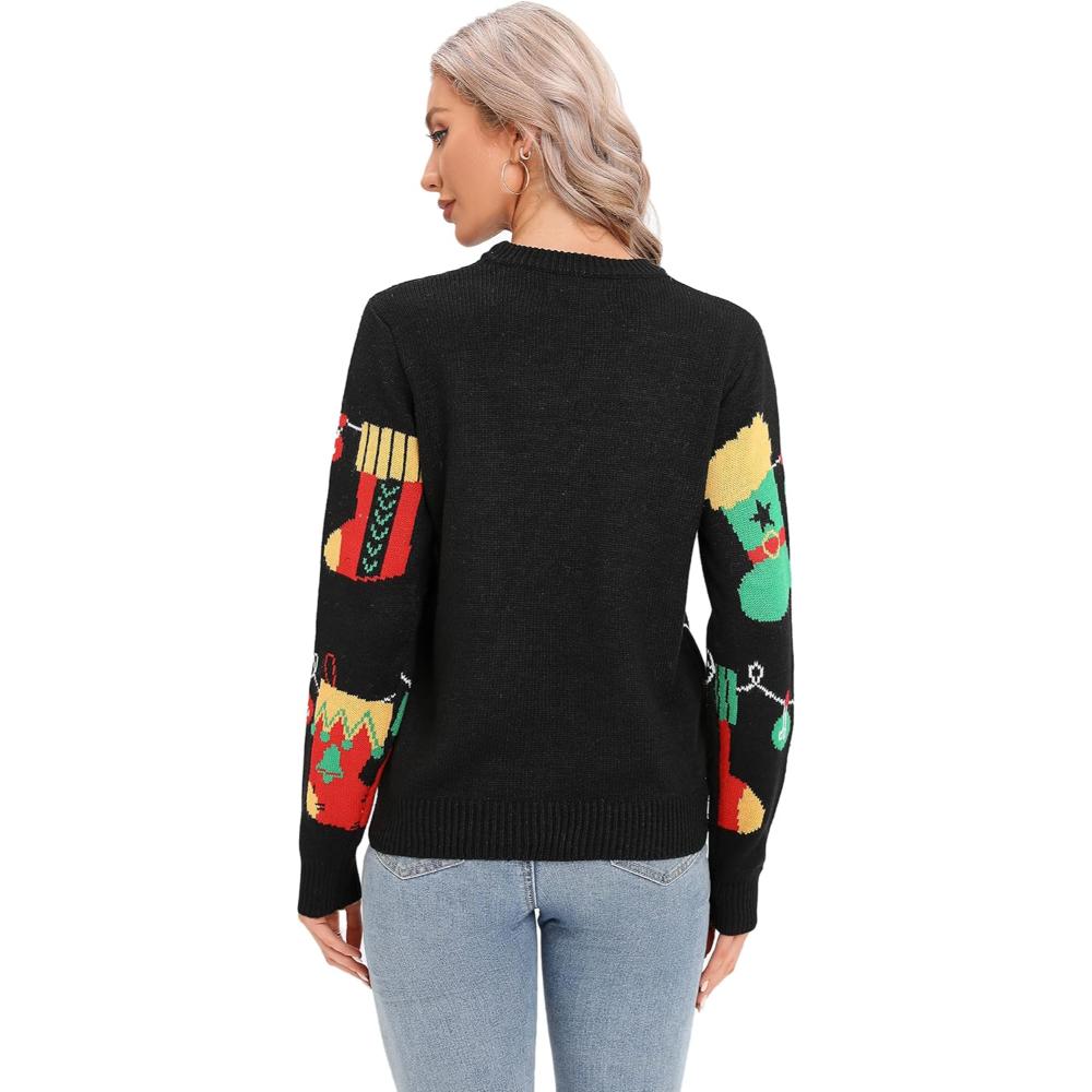 Joyful Knitted Sweater For Holiday Celebrations-Cozy Knit Sets