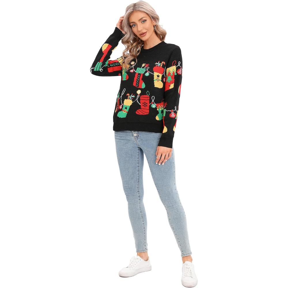 Joyful Knitted Sweater For Holiday Celebrations-Cozy Knit Sets