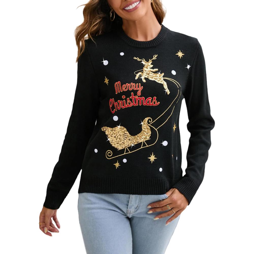 Button Down Christmas Cardigan For The Holidays-Cozy Knit Sets
