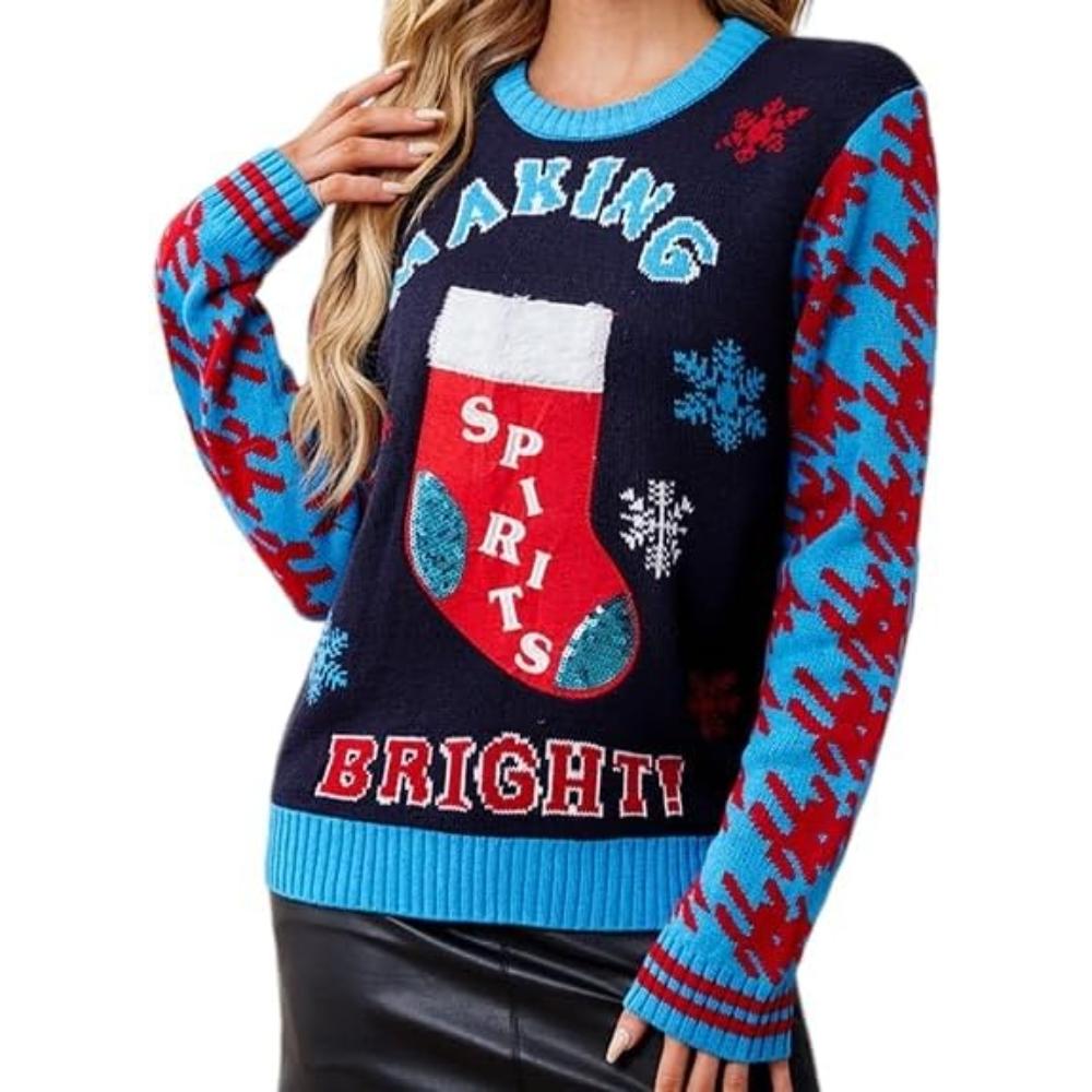 Joyful Knitted Sweater For Holiday Celebrations-Cozy Knit Sets