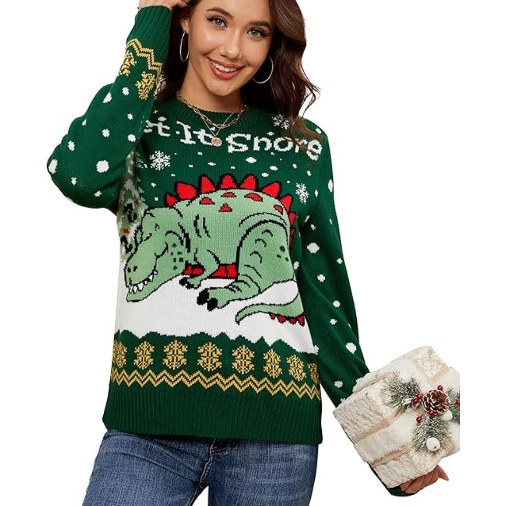 Joyful Knitted Sweater For Holiday Celebrations-Cozy Knit Sets