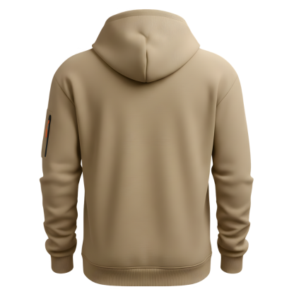 Casual Zip Up Hoodie With Kangaroo Pocket