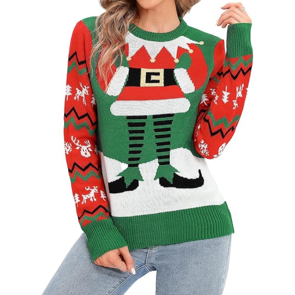 Joyful Knitted Sweater For Holiday Celebrations-Cozy Knit Sets