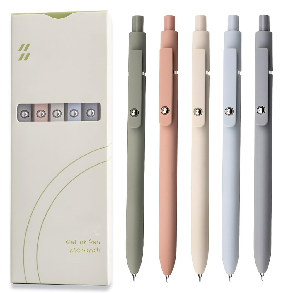 Retractable With Soft Matte Finish Gel Ink Pens