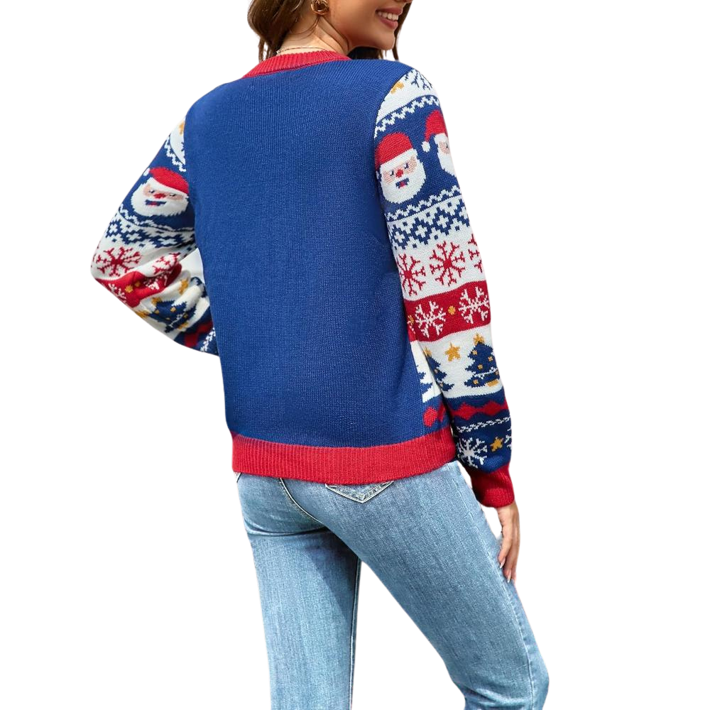 Button Down Christmas Cardigan For The Holidays-Cozy Knit Sets