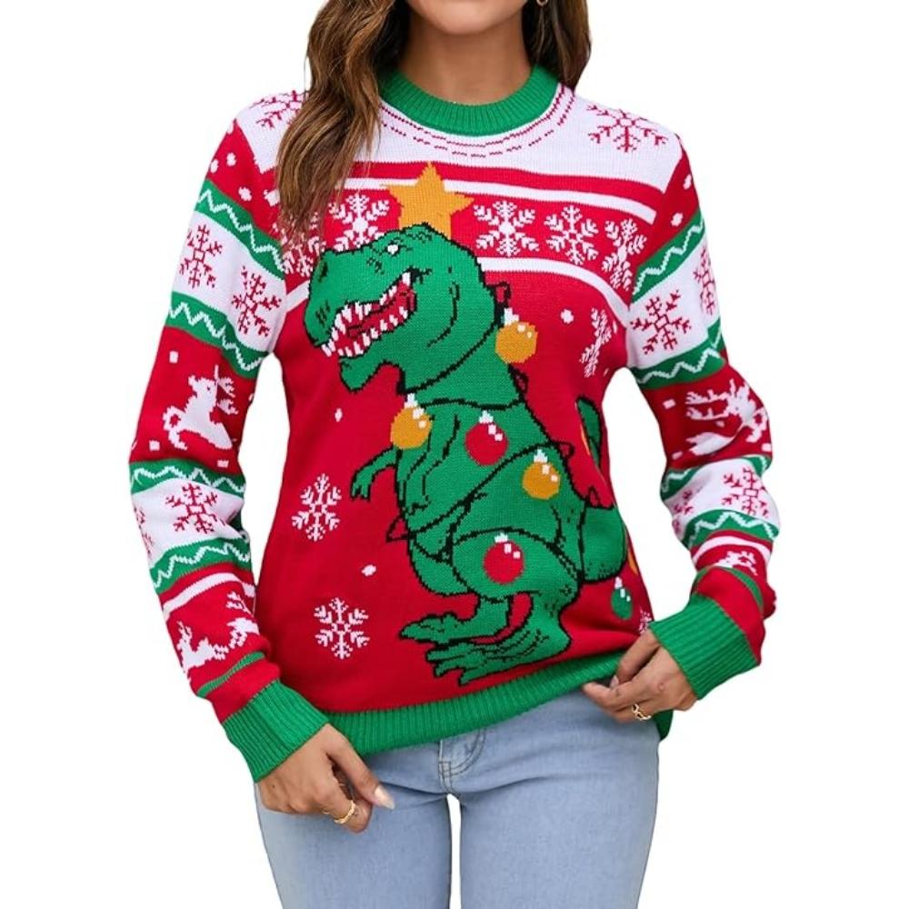 Joyful Knitted Sweater For Holiday Celebrations-Cozy Knit Sets