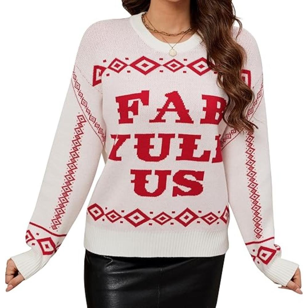 Charming Knitted Sweater For Festive Holiday Parties-Cozy Knit Sets