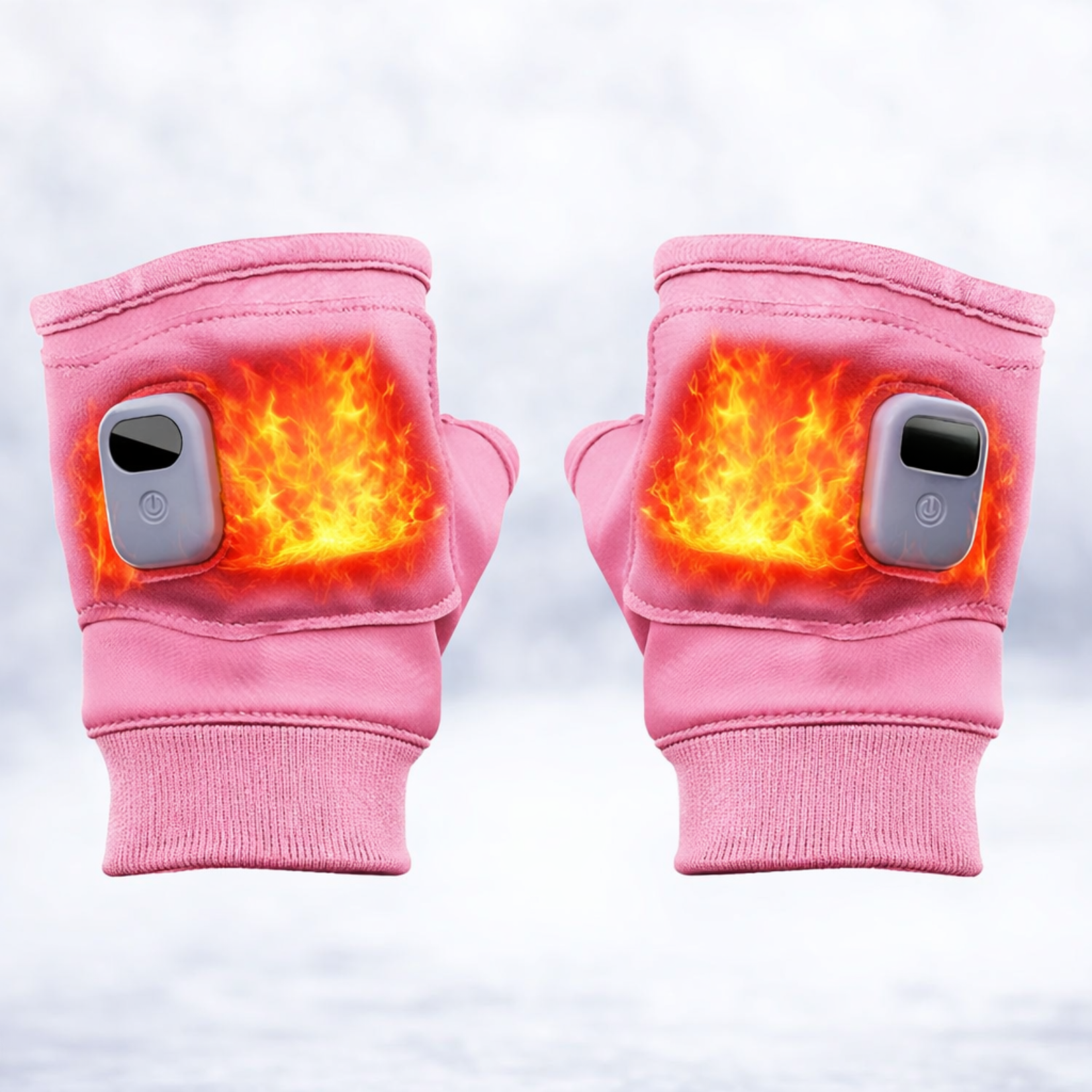 Smart Heated Winter Gloves With Adjustable Heat And LED Display