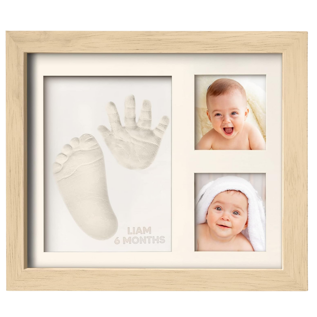 DIY Baby Footprint Kit With Personalized Photo Frame