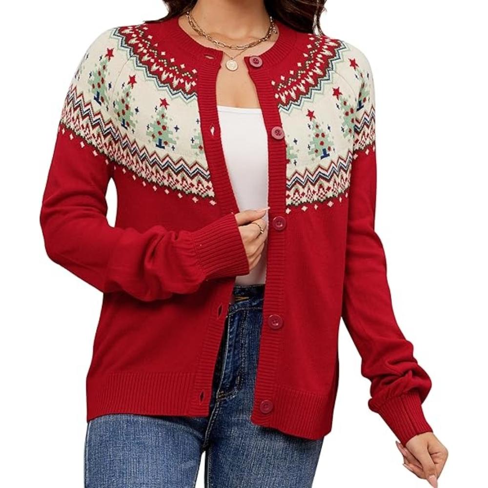 Charming Knitted Sweater For Festive Holiday Parties-Cozy Knit Sets