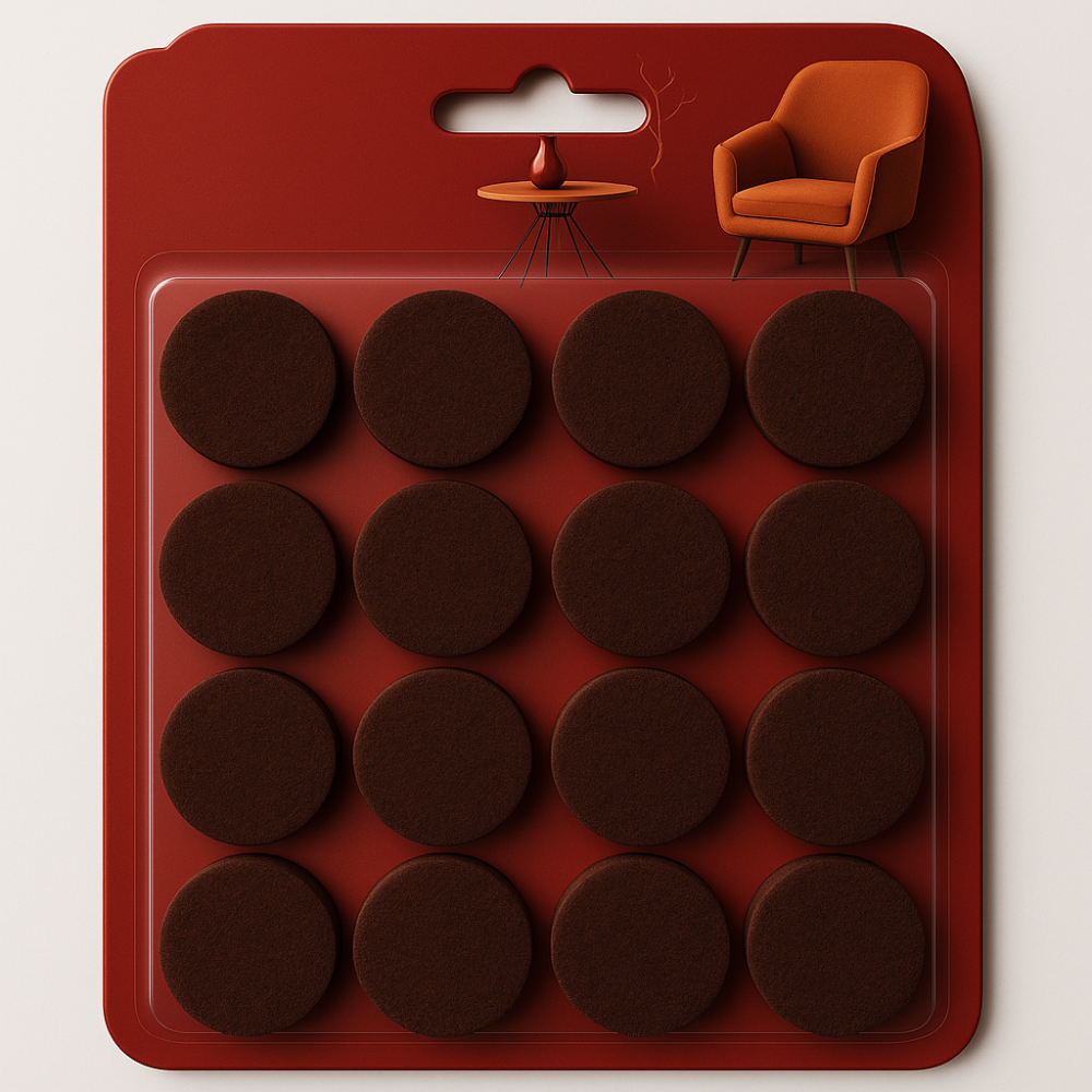 16 Pieces Furniture Floor Pads For Chair And Sofa