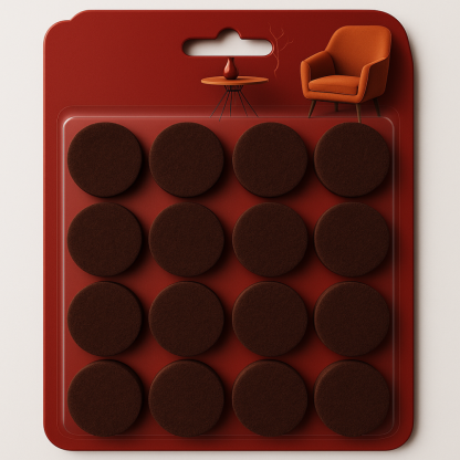 16 Pieces Furniture Floor Pads For Chair And Sofa