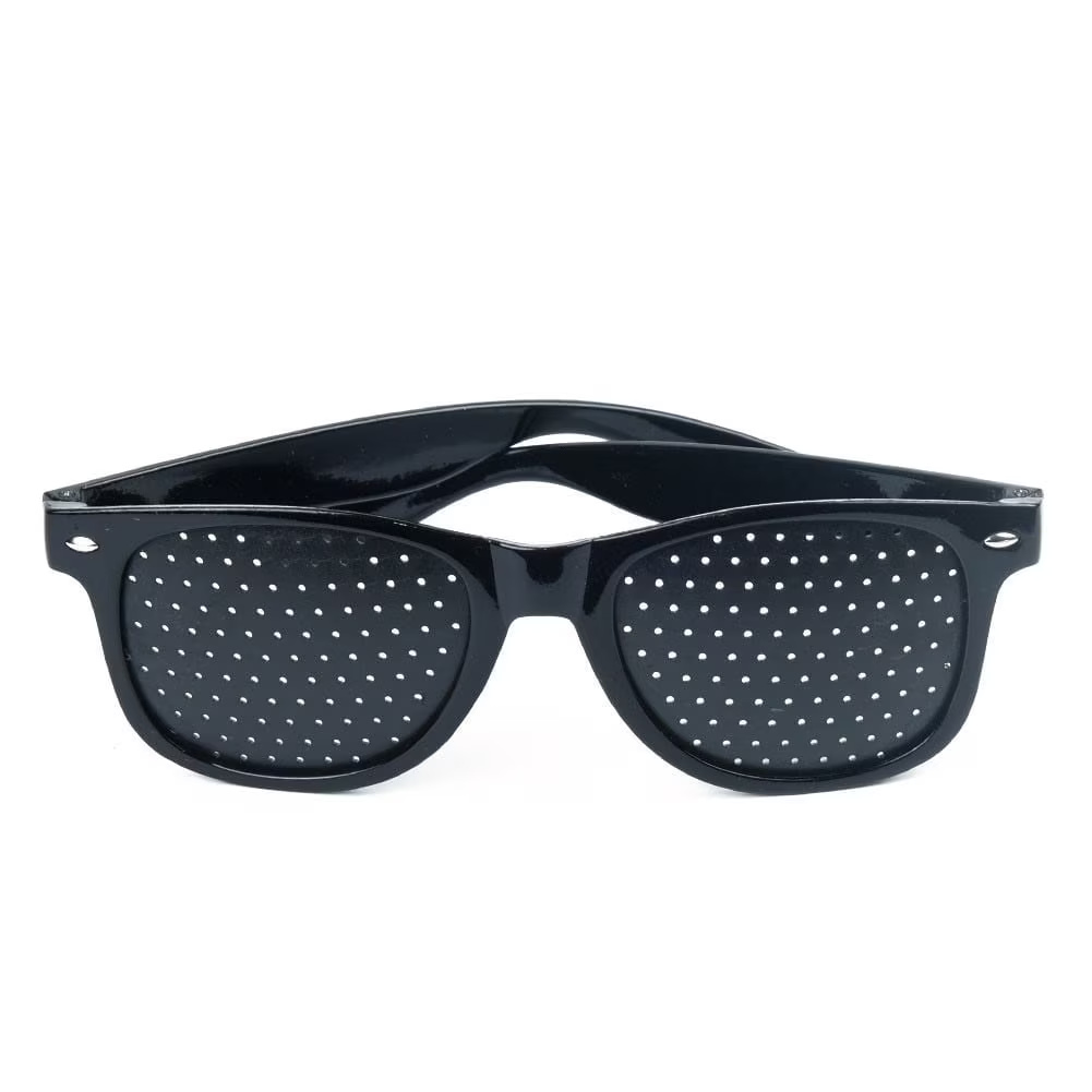 Pinhole Lens Reading Frame Perforated Design Glasses