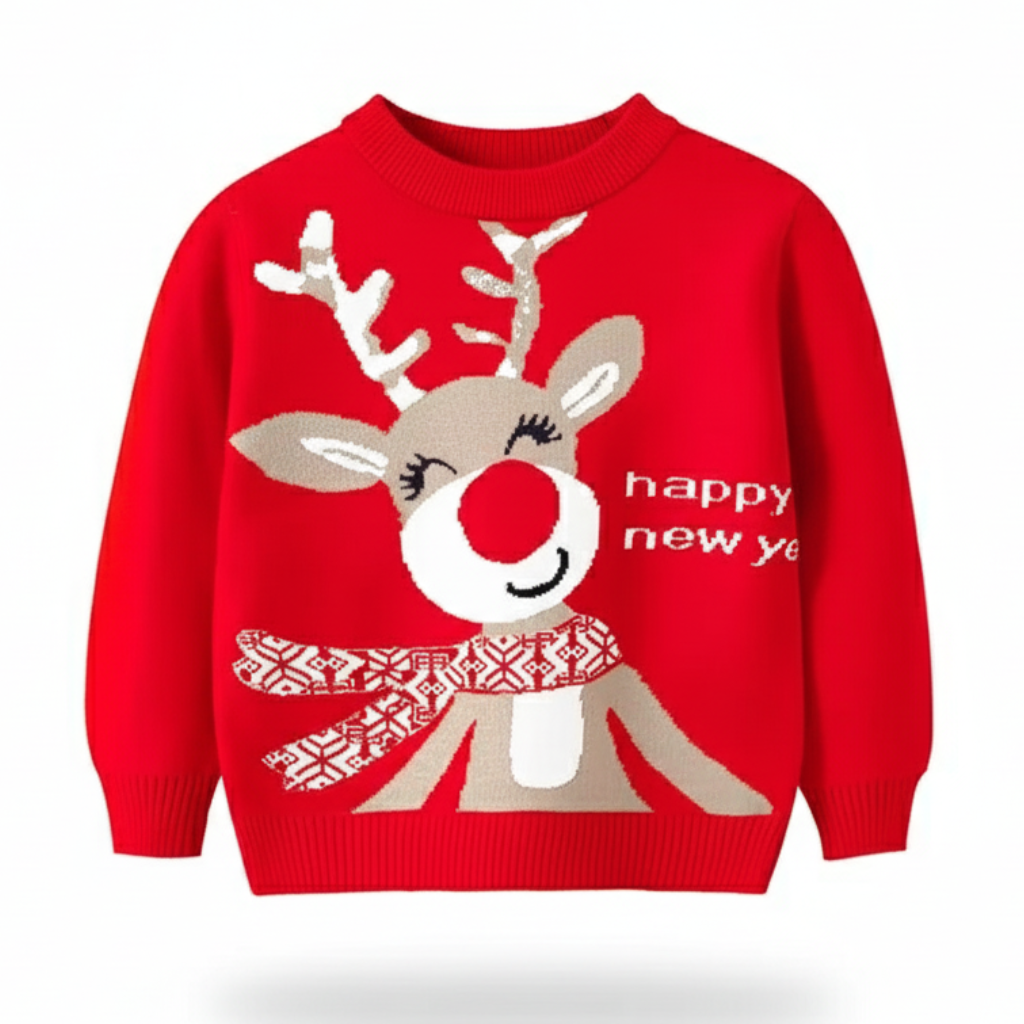 Festive Christmas Knit Sweater For Kids Collection