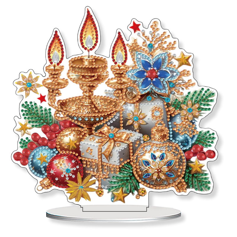 Christmas Snowman Tabletop Diamond Art Kit for Adults
