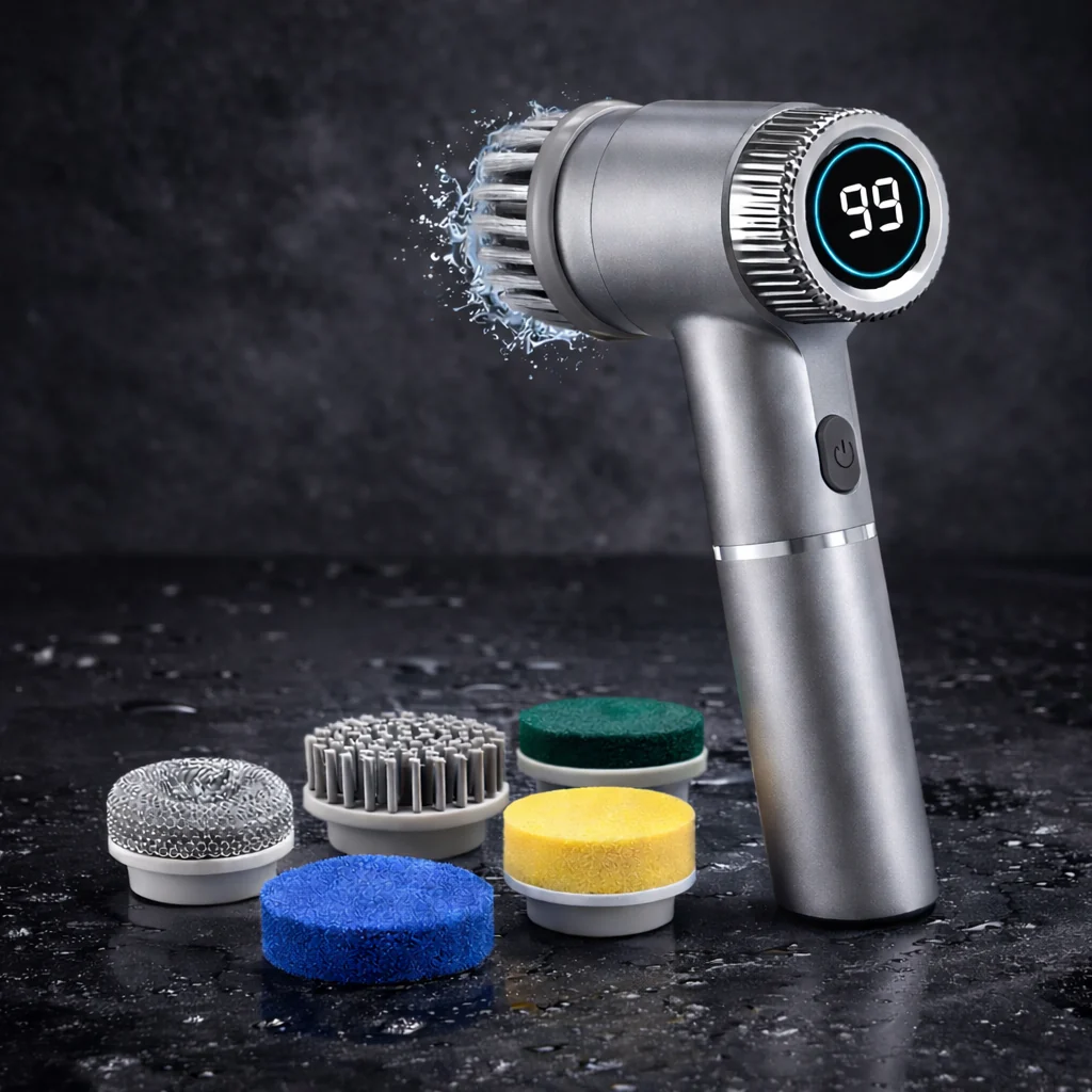 Cordless Electric Spin Scrubber For Home Cleaning 