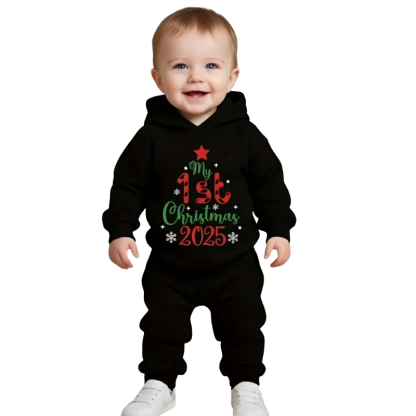 Boys My First Christmas 2025 Hoodie and Sweatpants Outfit Set