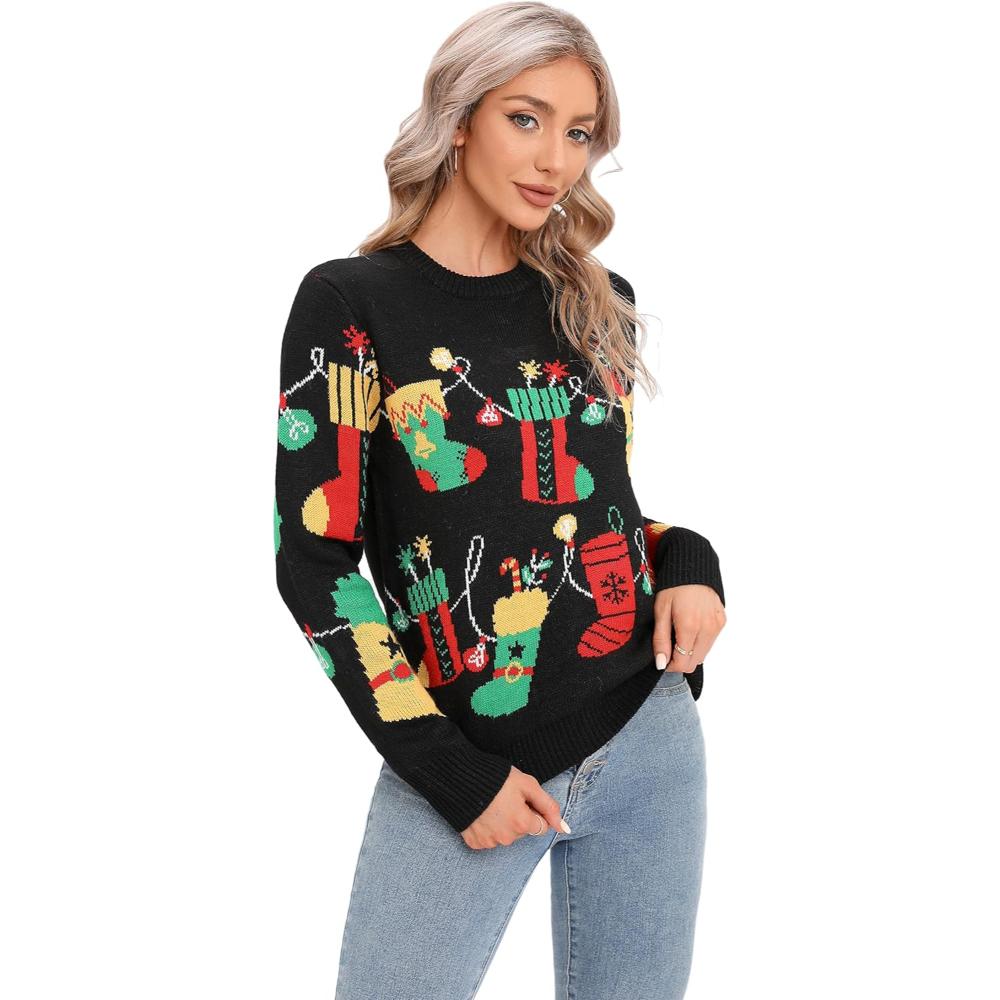 Joyful Knitted Sweater For Holiday Celebrations-Cozy Knit Sets