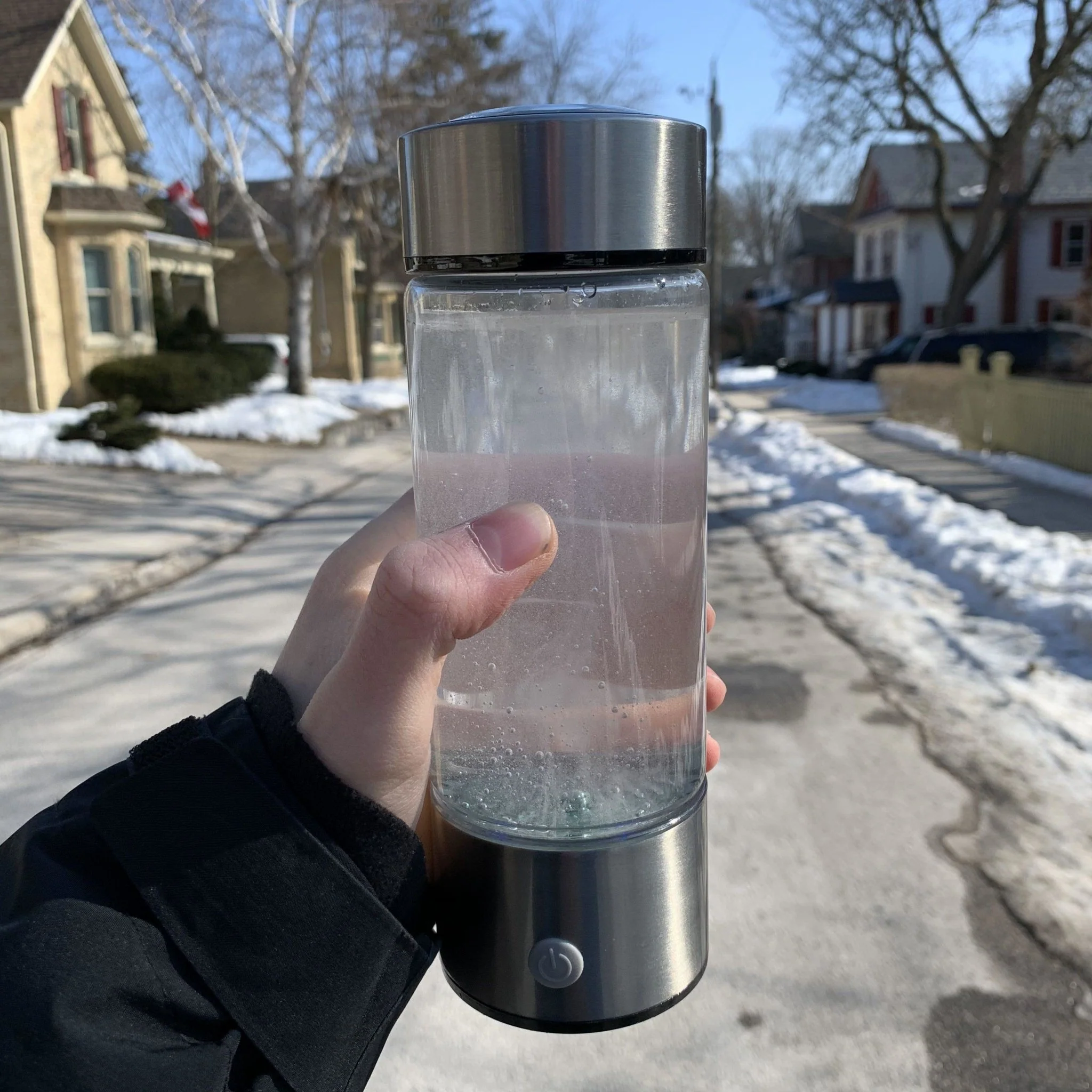 Portable Hydrogen Alkaline Water Ionizer Antioxidant Bottle