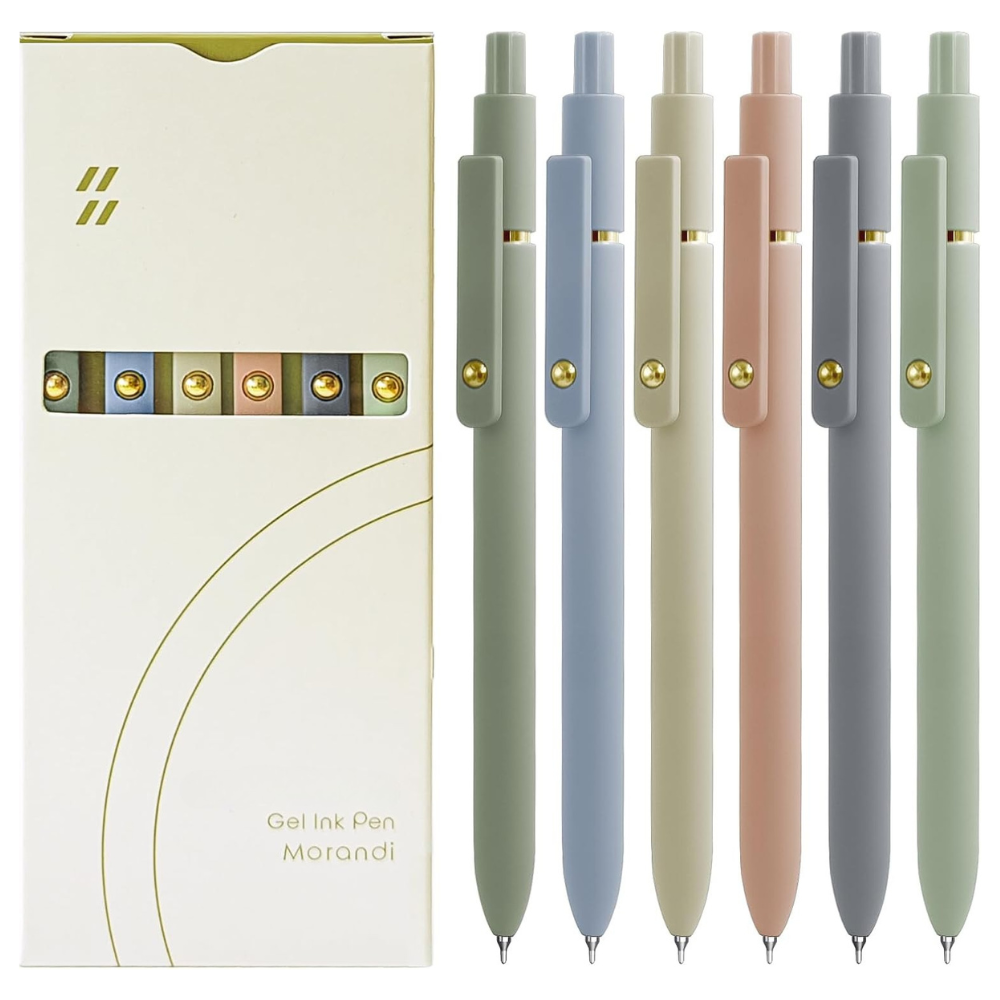 Retractable With Soft Matte Finish Gel Ink Pens