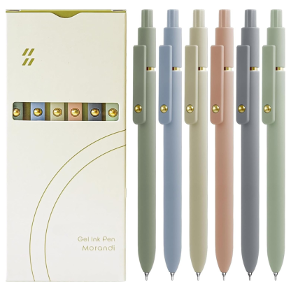 Retractable With Soft Matte Finish Gel Ink Pens
