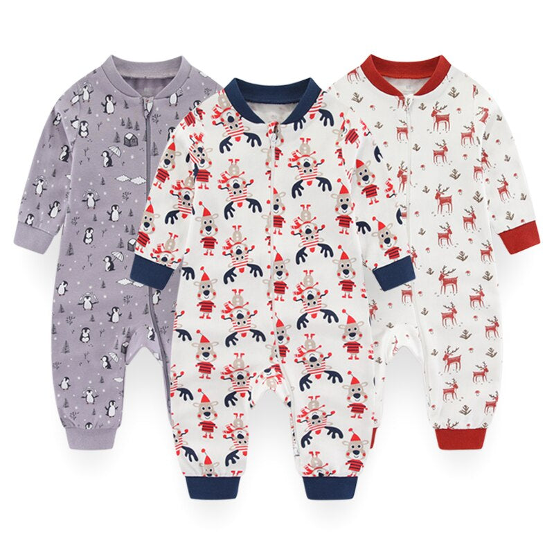 3Pcs Christmas Baby Cartoon Infant Rompers-Children Cloth Shop