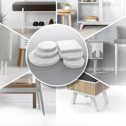 Furniture Base Pads With Soft Noise Control Felt