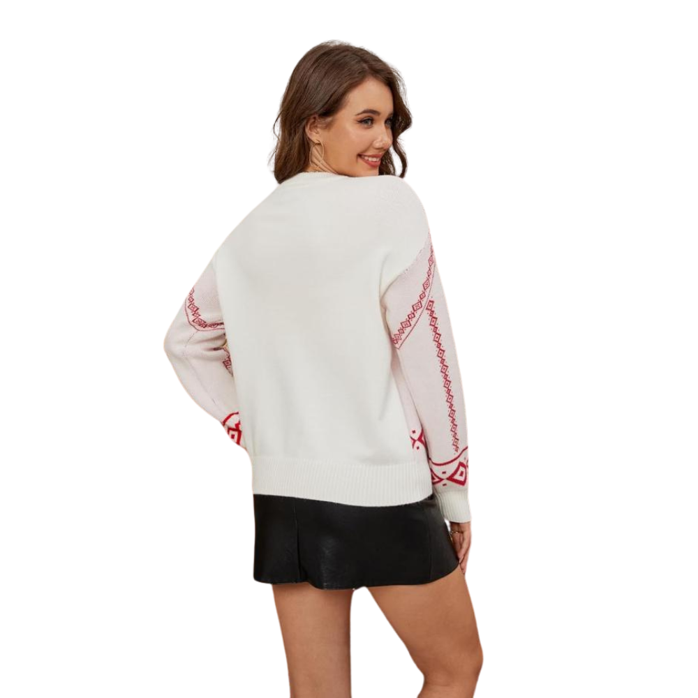 Charming Knitted Sweater For Festive Holiday Parties-Cozy Knit Sets