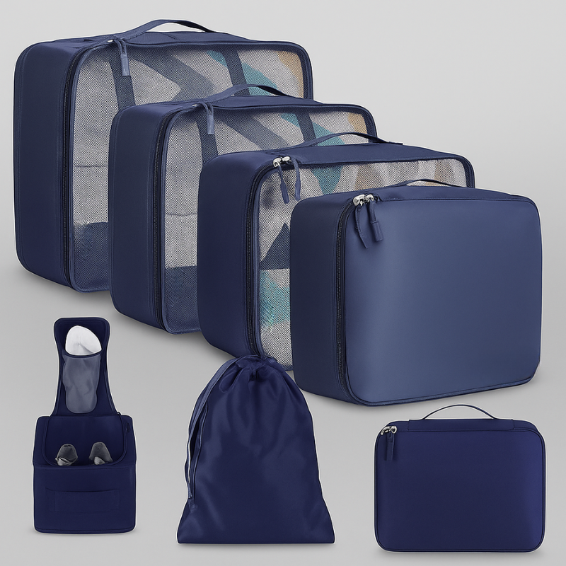 8 Set Packing Cubes Luggage Packing Organizers for Travel Accessories