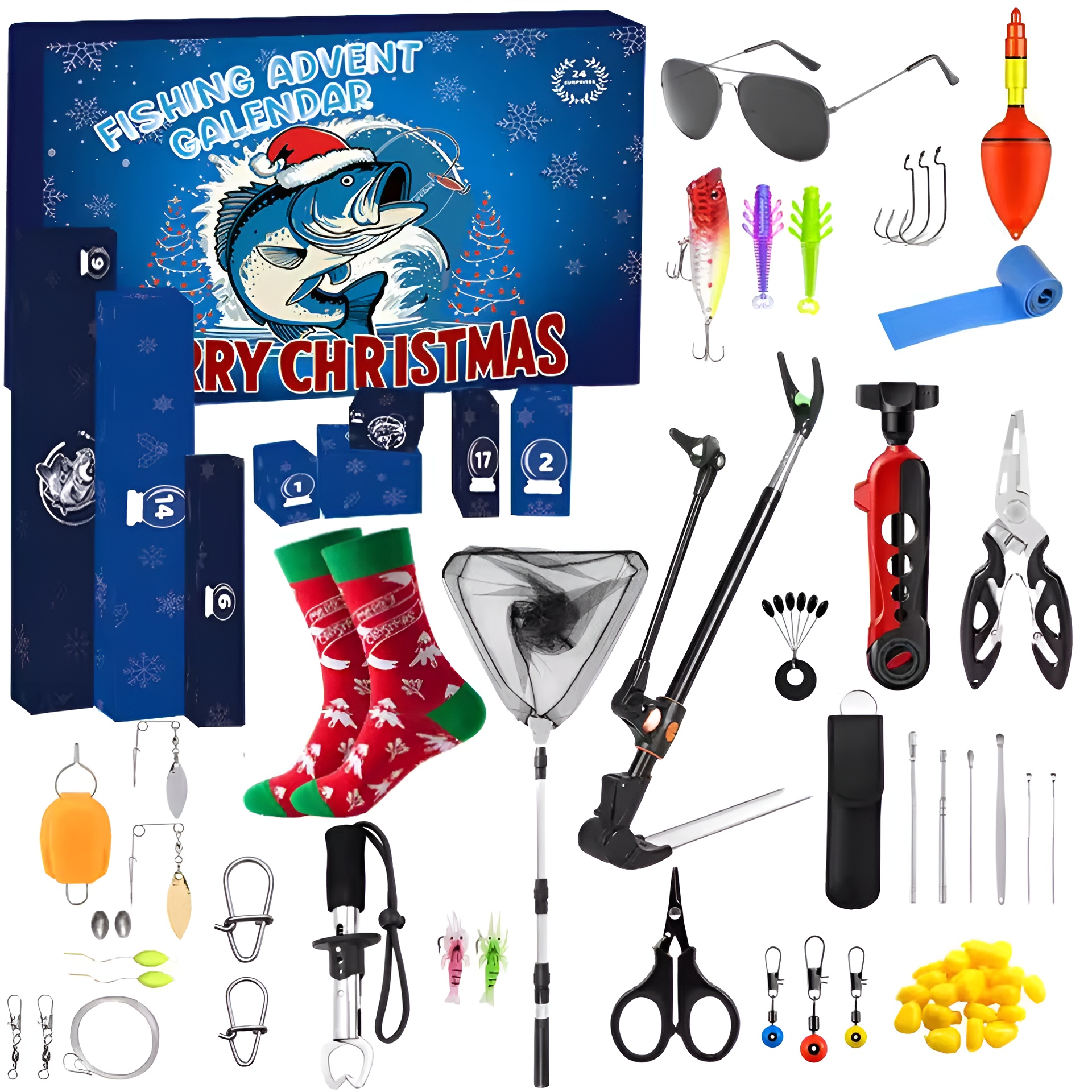 Fishing set Christmas Blind Box Christmas Advent Calendar Christmas Blind Box 24 Day
