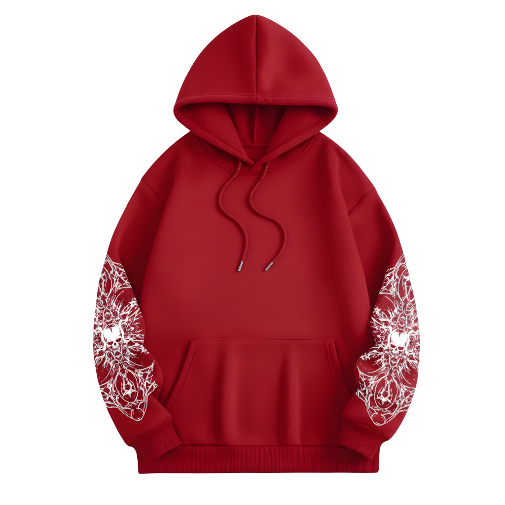 Men Gothic Punk Streetwear Hooded Sweatshirt