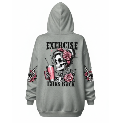 Plus Size Hooded Sweatshirt With An Adjustable Drawstring