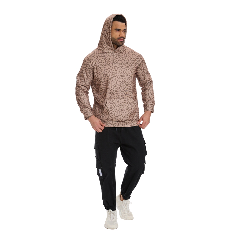 Fierce Leopard Print Hoodie-Amzemart
